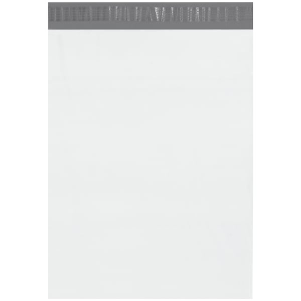 Partners Brand Poly Mailers with Tear Strip, 14 1/2" x 19", White, PK500 B861 - main